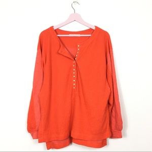 Free People Back At It Henley top